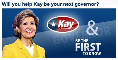 kay Hutchison's Web site wanted "rick perry gay" googlers to hit upon her site as she challenges the incumbent governor in next year's re-election challenge.