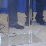 Olson, right, and Boies. And their shoes.