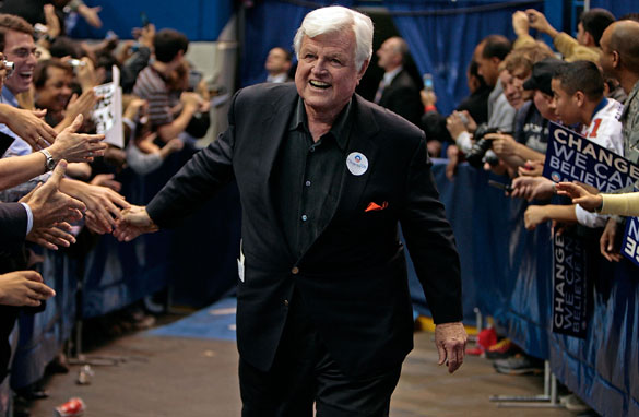tedkennedy Sen. Ted Kennedy entering the 2008 Democratic National Convention.