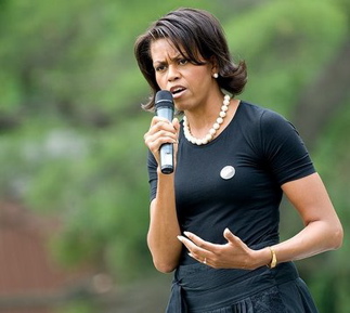 michelle-obama Michelle Obama, campaigning in 2008.