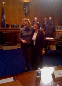 eeochrng02 EEOC commissioner nominees Lipnic and Feldblum, following this morning's confirmation hearings.