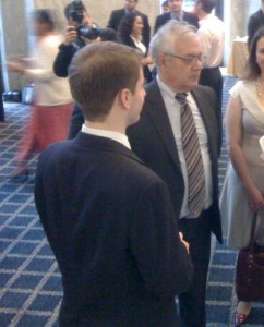 barneyfrank Rep. Frank (D-MA) at a reception for GLAAD on Thursday evening.